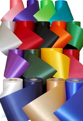 5 inch Wide Plain Satin Ribbon