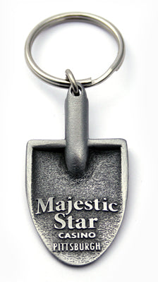Antiqued Shovel Head Keychain