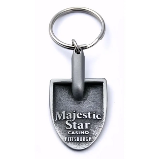Antiqued Shovel Head Keychain