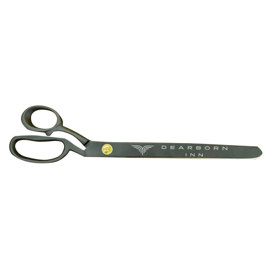 15 inch Black Flag Scissors - Golden Openings