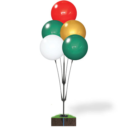 Seasonal Tough Cluster Reusable 5-Balloon Pole Kit