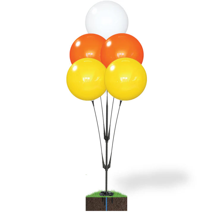 Seasonal Tough Cluster Reusable 5-Balloon Pole Kit