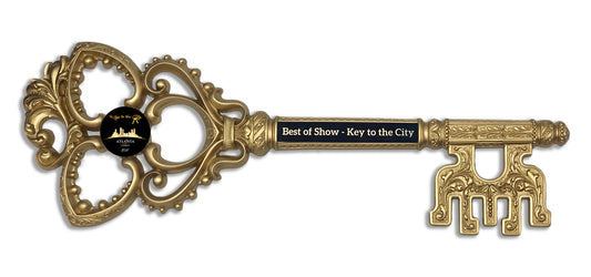 Custom Antique Ornate Resin Gold Key