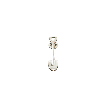 Gold or Silver Plated Shovel Lapel Pin - Large