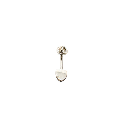 Gold or Silver Plated Shovel Lapel Pin - Large