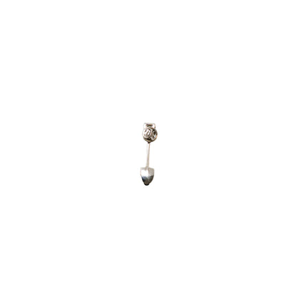 Gold or Silver Plated Shovel Lapel Pin - Large