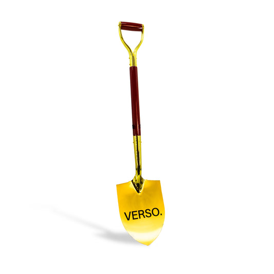 Show Stopping Gold Plated Flat Ceremonial Shovel