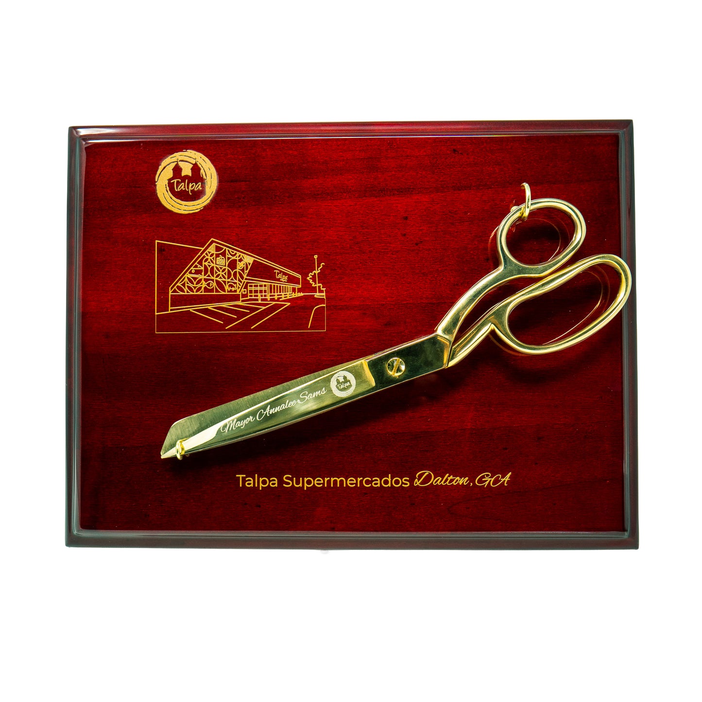 Engraved Scissor Plaque