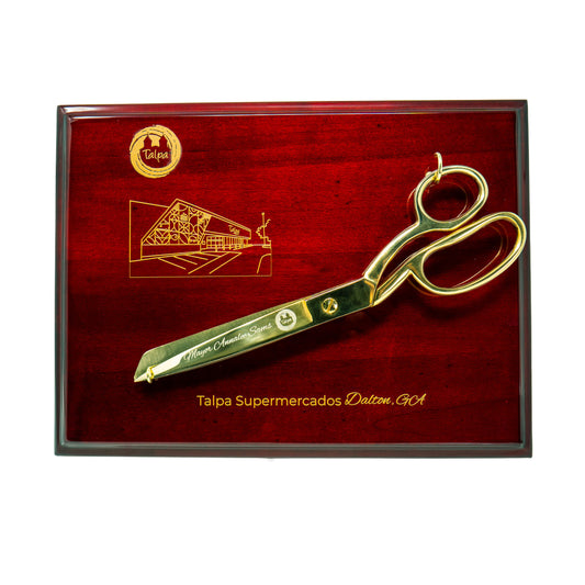 Engraved Scissor Plaque