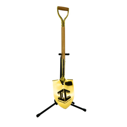 Show Stopping Gold Plated Flat Ceremonial Shovel