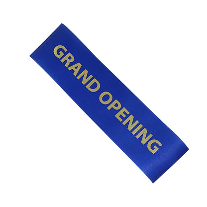 4 Inch Wide Grand Opening Ribbon (Gold Capital Letters)