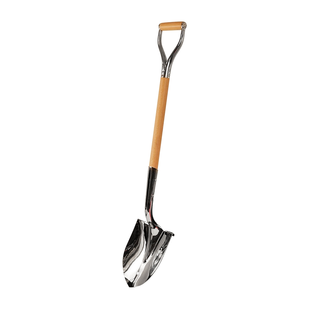 Show Stopping Chrome Plated Regular Ceremonial D Handle Shovel