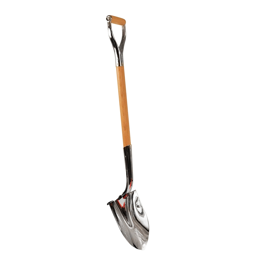 Show Stopping Chrome Plated Regular Ceremonial D Handle Shovel