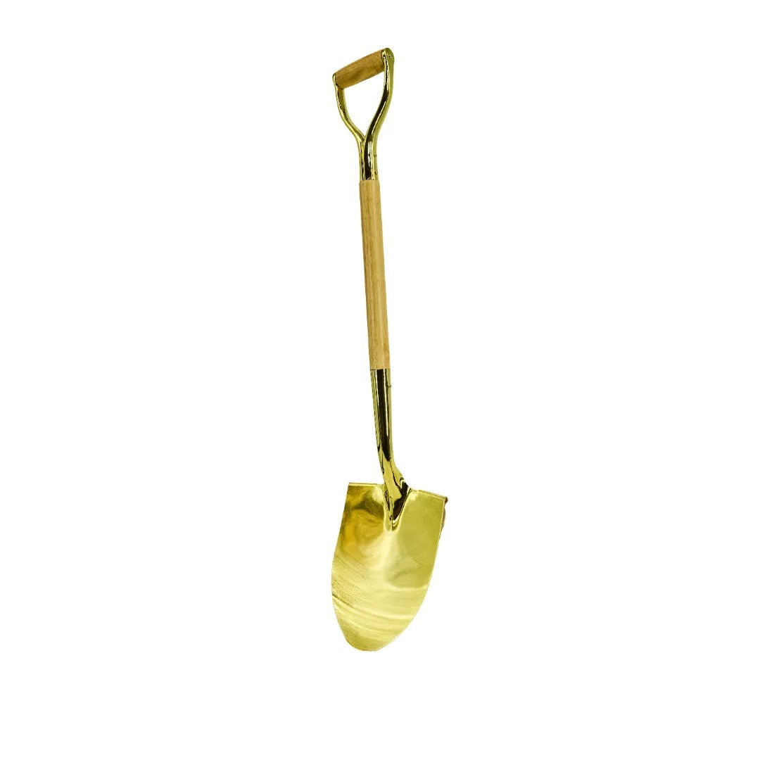 Show Stopping Gold Plated Flat Ceremonial Shovel