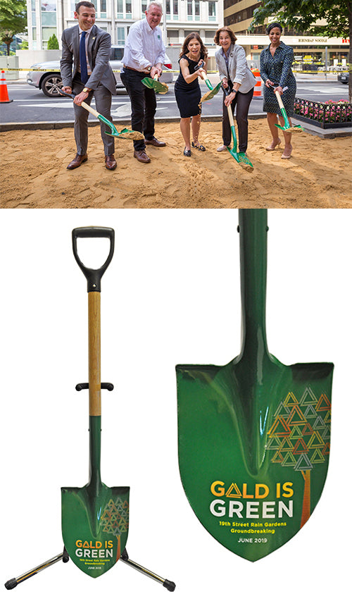 Custom Painted D-Handle Ceremonial Shovel