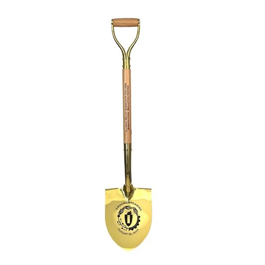 Show Stopping Gold Plated Flat Ceremonial Shovel