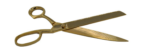 12 Inch Gold Plated Ceremonial Scissors