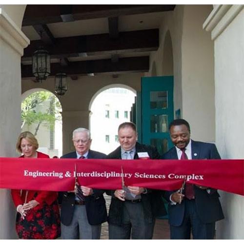 Ribbon Cutting with 12 inch Custom Ribbon and 13 inch Chrome Plated Scissors
