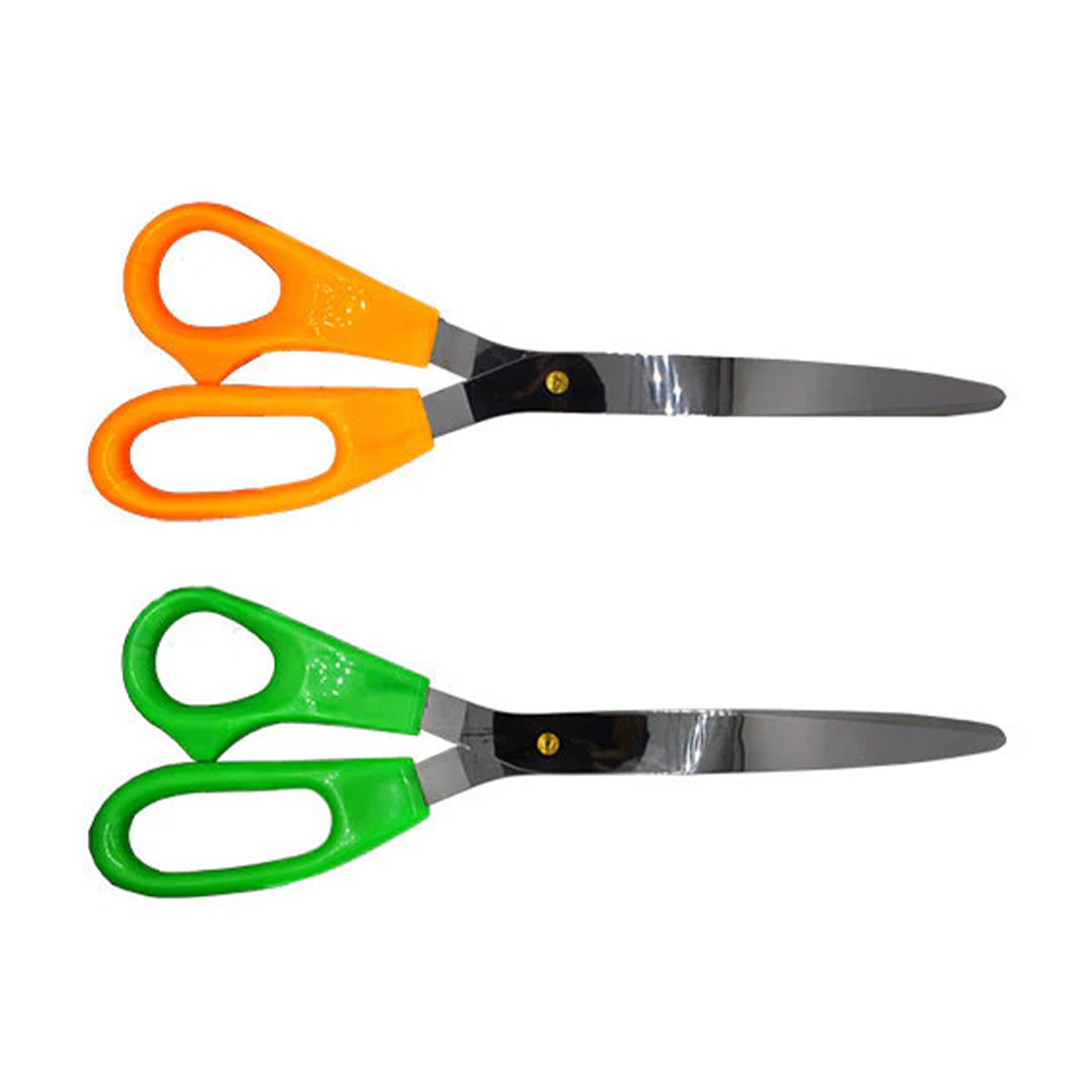 Giant 25 Inch High Gloss Colored Handle Scissors With Mirror Plated Blades