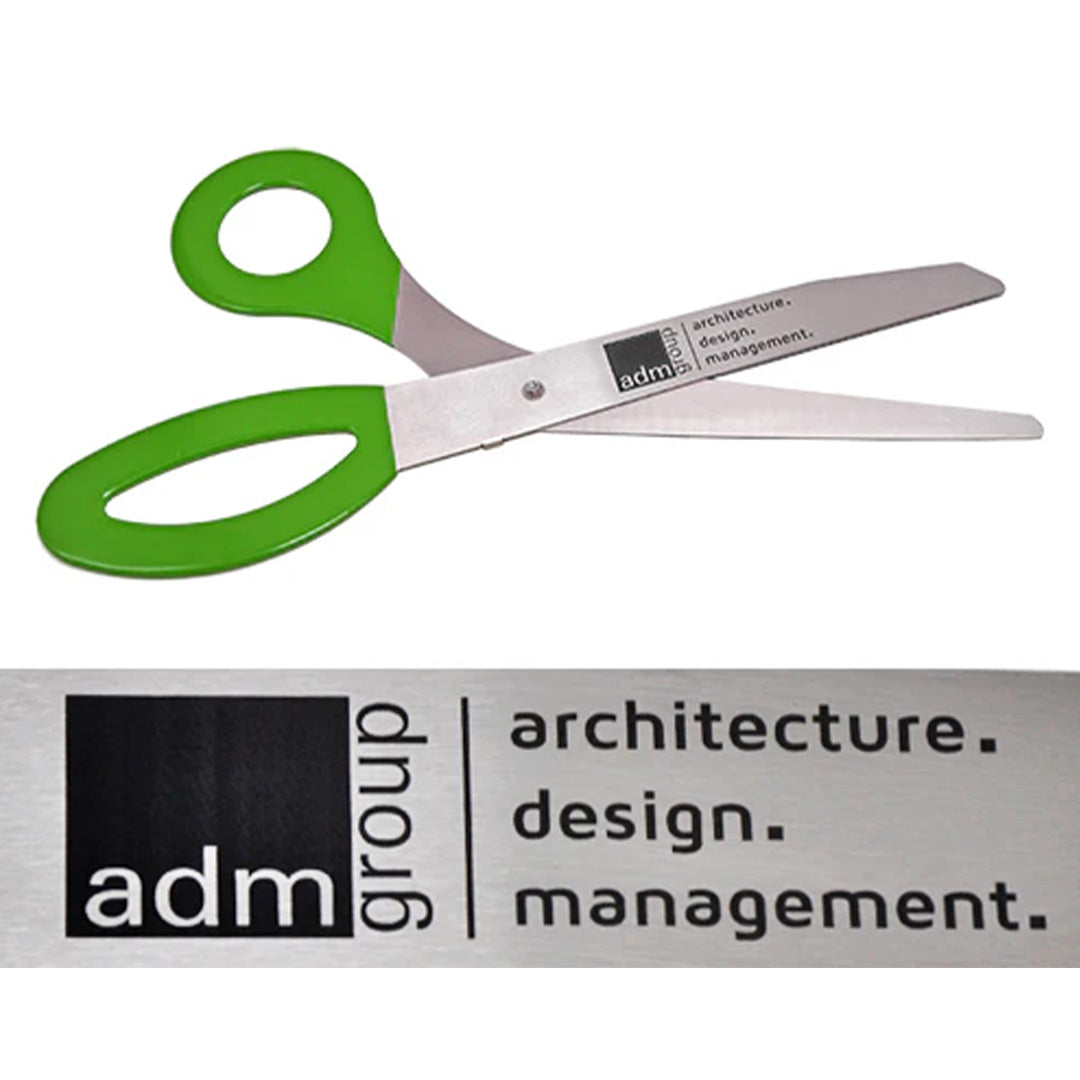 3 Foot Ceremonial Scissors - Lime Green Handles