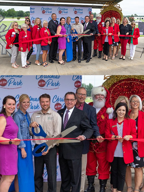 Royal Blue 3 Foot Ceremonial Scissors Cutting Ceremonial Ribbon