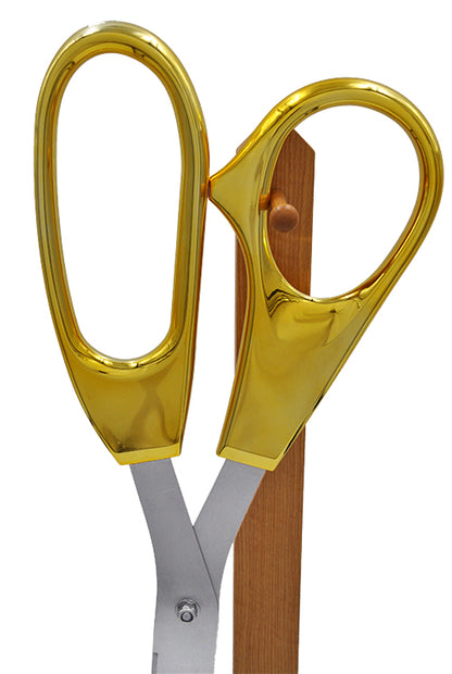 The Largest Ceremonial Scissors in the World - 40 inch GOLD Handle Scissors with Silver Blades