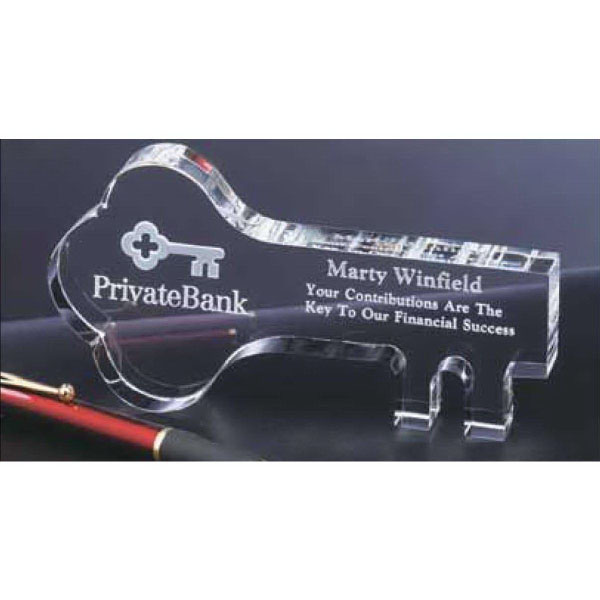 6 Inch Crystal Key Award