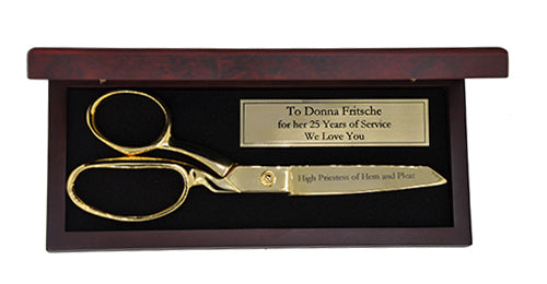 8 inch Rosewood Ceremonial Scissors Display Box