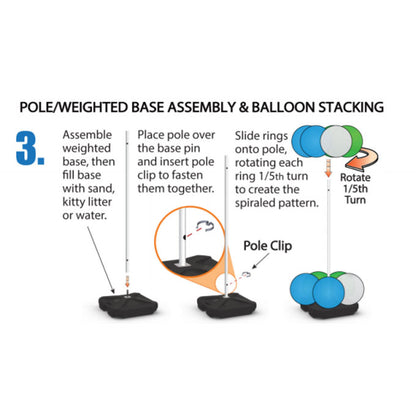 Indoor Reusable Balloon Tower Kit Setup Instructions - Part 3