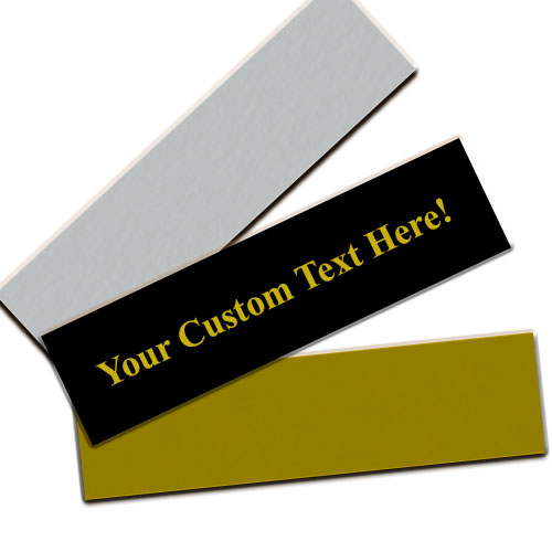 Custom Plate Styles - Silver, Black, Gold