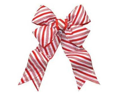 Giant 60 inch Candy Cane Striped Bow