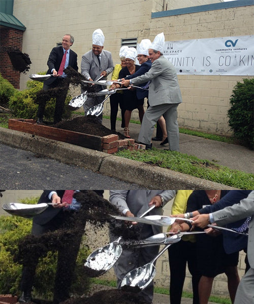 Large Spoon Used for Groundbreaking