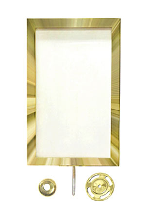 Gold/Chrome Stanchion Sign Frames