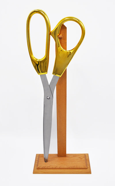 The Largest Ceremonial Scissors in the World - 40 inch GOLD Handle Scissors with Silver Blades