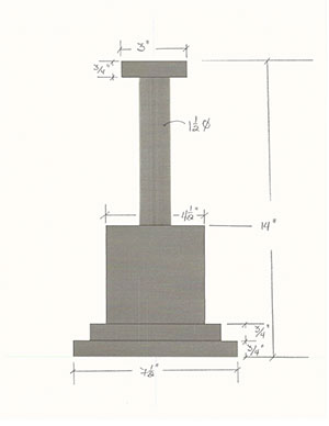 Black Poplar Wood Hard Hat Display Stands