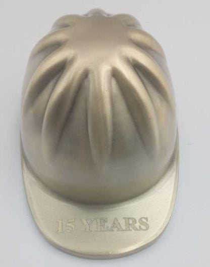 Brass Hard Hat Engraved