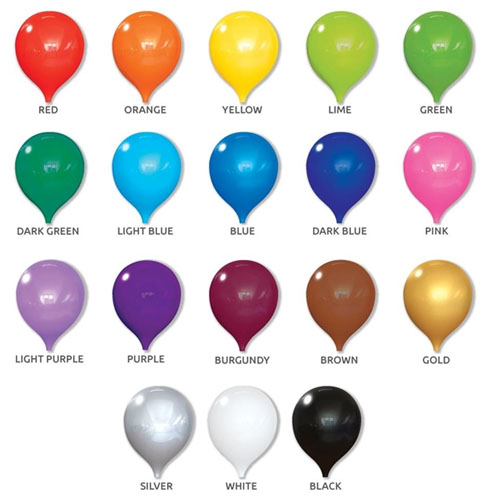 Balloon Colors for Balloon Tower