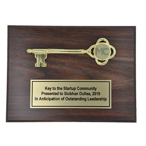 Key Design Plaque Ceremonial Keys Collection | Large Key & Key to the City - Golden Openings