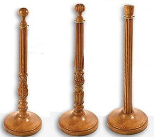 Exquisite Round Base Stanchions