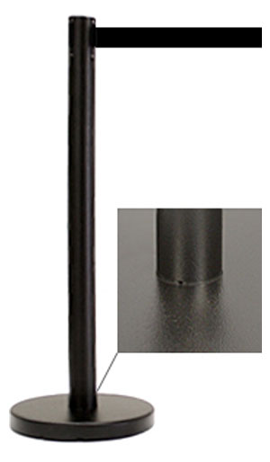 Black Retractable Belt Stanchion