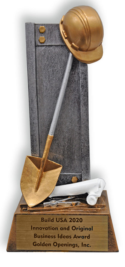 Shovel & Hardhat Foreman Trophy