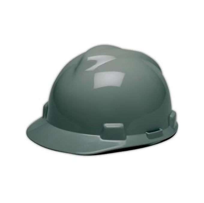 Grey V-Guard Hard Hat with Fas-Trac Suspension