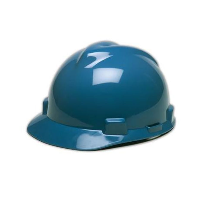 Blue V-Guard Hard Hat with Fas-Trac Suspension