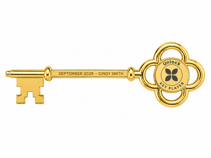 5-1/2 inch Gold Stratford Key - Flat Stem