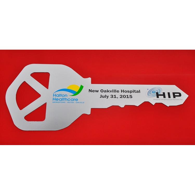 Giant Metal Realtor Key - Big Key for House | Golden Openings