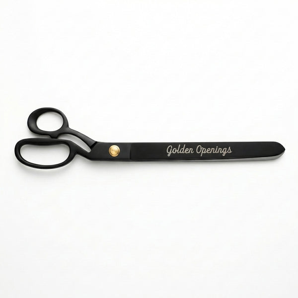15 inch Black Scissors - Golden Openings