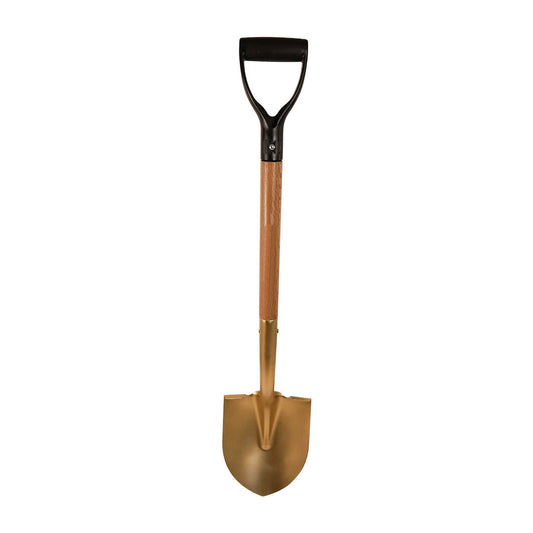 Gold Painted D Handle Ceremonial Shovel