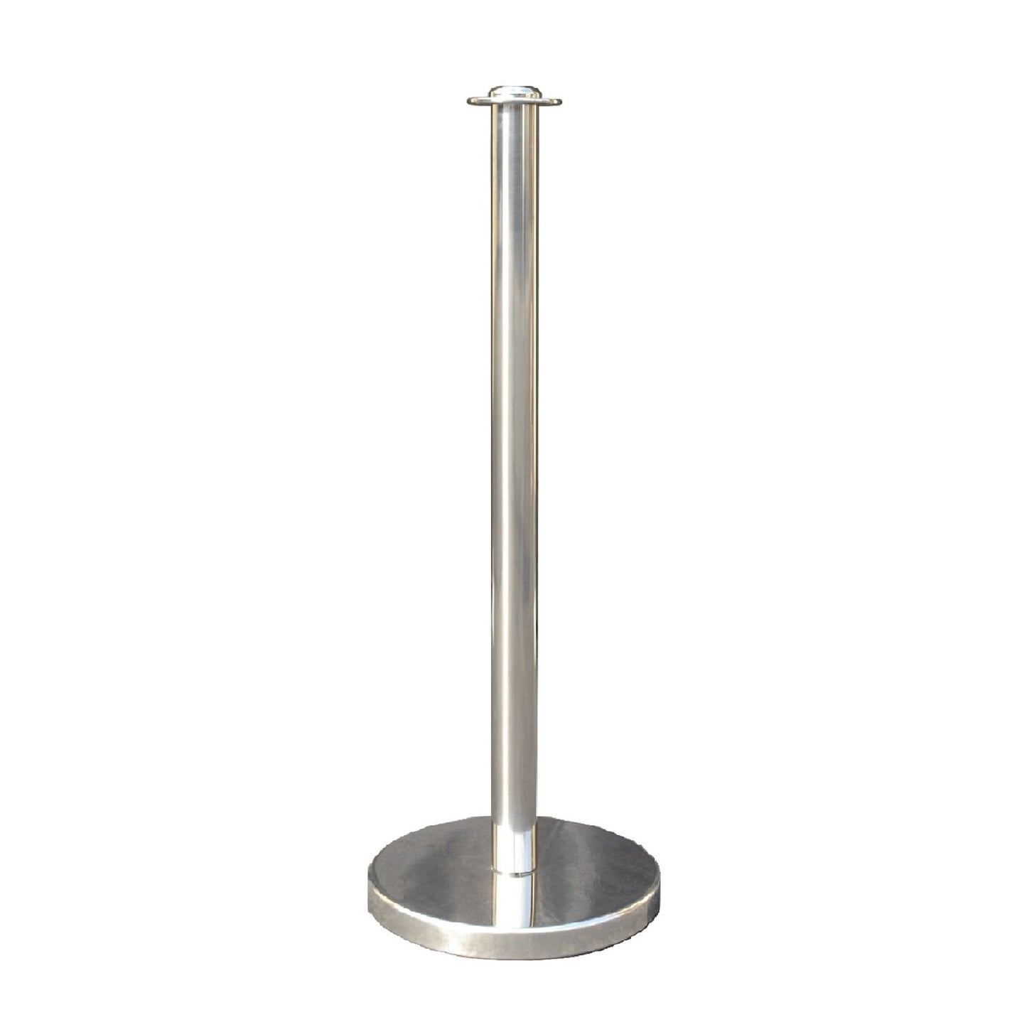 Pair of Golden Brass or Mirror Chrome Metal Stanchions