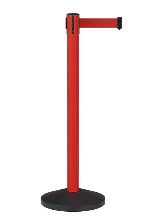 Pair of Colored Retractable Belt Stanchions