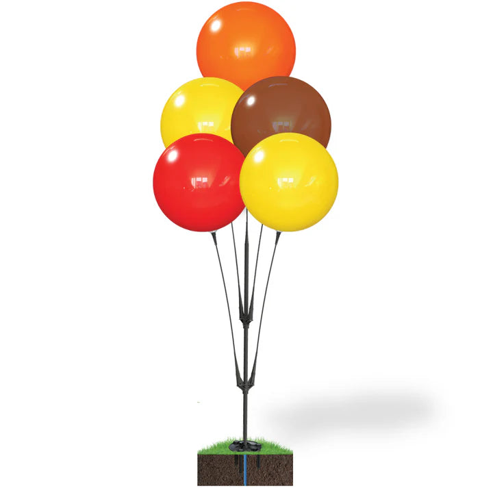Seasonal Tough Cluster Reusable 5-Balloon Pole Kit